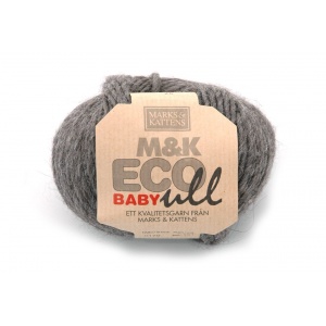 M&K Eco Baby Ull garn - 25g - Mörkgrå (170)