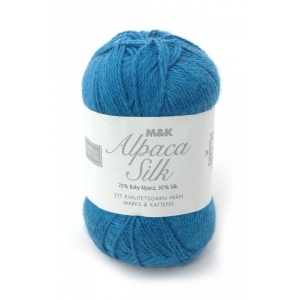 Alpaca Silk garn - 50g - Blå (708)