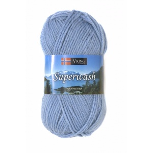 Viking garn Superwash 50g Ljusblå (120)