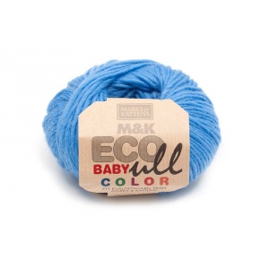 M&K Eco Baby Ull Color garn - 25g - Blå (182)