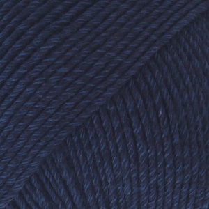 DROPS Cotton Merino Uni Colour garn - 50g - Marinblå (08)