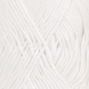 DROPS Cotton Light Uni Colour garn - 50g - Vit (02)