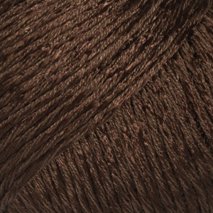 DROPS Cotton Viscose Uni Colour garn - 50g - Mörk brun (23)
