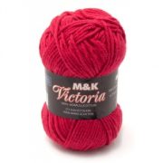 M&K Victoria garn - 50g - Röd (756)