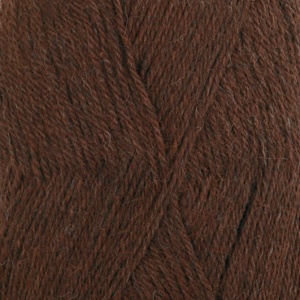 DROPS Alpaca Uni Colour garn - 50g - Mörk brun (601)