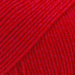 DROPS Cotton Merino Uni Colour garn - 50g - Röd (06)