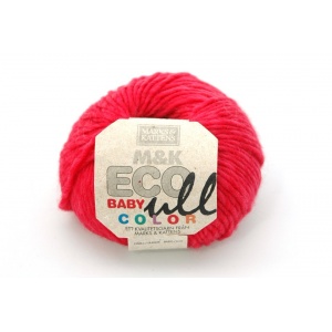 M&K Eco Baby Ull Color garn - 25g - Röd (178)