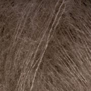 DROPS Kid-silk Uni Colour garn - 25g - Mörk brun (15)