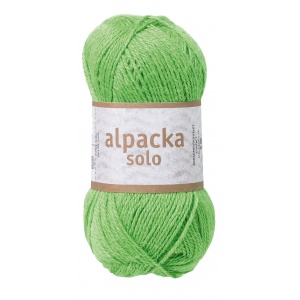 Alpacka Solo garn 50g - Ljusgrön