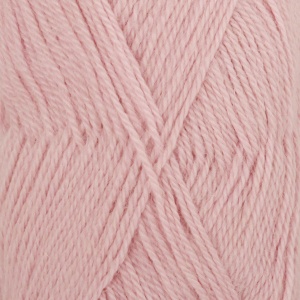 DROPS Alpaca Uni Colour garn - 50g - Dovt rosa (3112)
