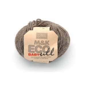 M&K Eco Baby Ull garn - 25g - Brun (176)