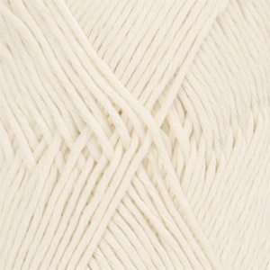 DROPS Cotton Light Uni Colour garn - 50g - Natur (01)
