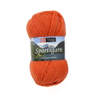 Viking garn Sportsgarn 50g Orange (151) SG