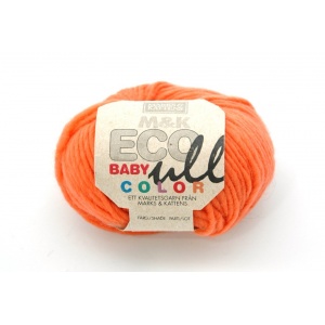 M&K Eco Baby Ull Color garn - 25g - Orange (177)