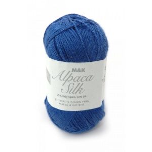 Alpaca Silk garn - 50g - Mörkblå (707)