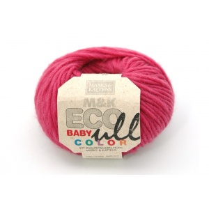 M&K Eco Baby Ull Color garn - 25g - Mörkrosa (179)