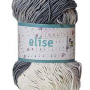Elise garn 100g Ljusgrå/mörkgrå/vit batik (14)