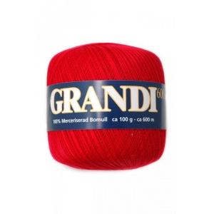 Grandi garn - 100g - röd (1140)