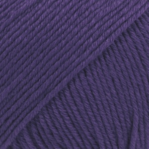 DROPS Cotton Merino Uni Colour garn - 50g - Violett (27)