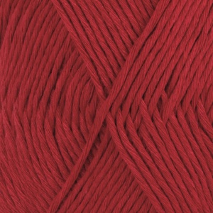 DROPS Cotton Light Uni Colour garn - 50g - Mörk röd (17)