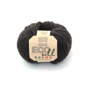 M&K Eco Ull Color garn - 50g - Svart (310)
