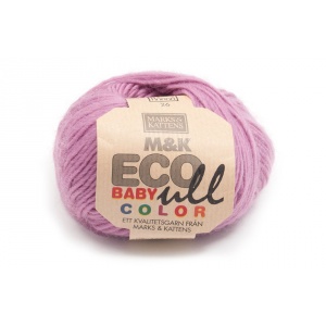 M&K Eco Baby Ull Color garn - 25g - Ljung (gammelrosa) (180)