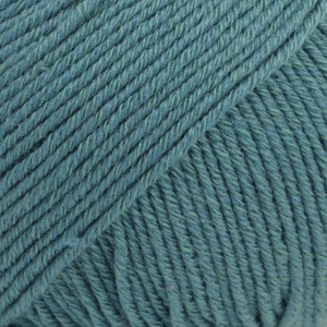 DROPS Cotton Merino Uni Colour garn - 50g - Storm blå (26)