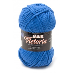 M&K Victoria garn - 50g - Blå (760)