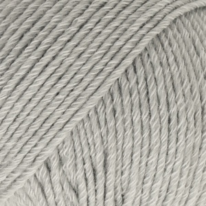 DROPS Cotton Merino Uni Colour garn - 50g - Ljusgrå (20)