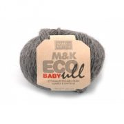 M&K Eco Baby Ull garn - 25g - Mörkgrå (170)