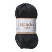 Alpacka Solo garn 50g - Svart