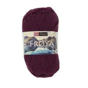 Viking garn Fröya 50g Plommonlila (221)