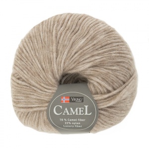 Viking garn Camel 50g - Exklusiv Fiber Beige (207)