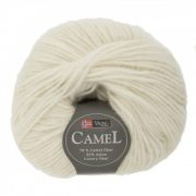 Viking garn Camel 50g - Exklusiv Fiber Vit (200)