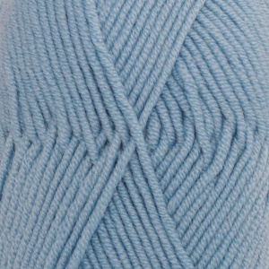 DROPS Merino Extra Fine Uni Colour garn - 50g - Ljusblå (19)