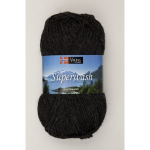 Viking garn Superwash 50g Koksgrå (117)
