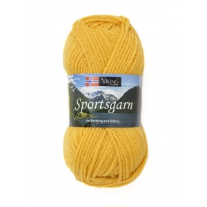 Viking garn Sportsgarn 50g Gul (145) SG