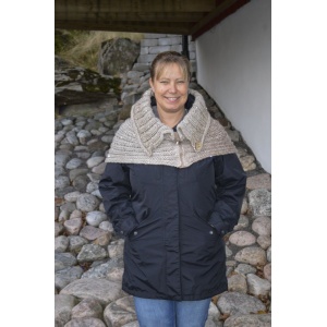 Stickmönster - Stickad Poncho och Hals med polo