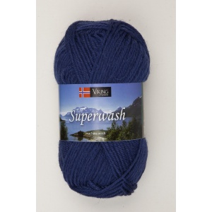 Viking garn Superwash 50g Jeansblå (127)