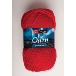 Viking garn Odin 100g Röd (850)