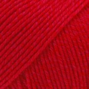 DROPS Cotton Merino Uni Colour garn - 50g - Röd (06)