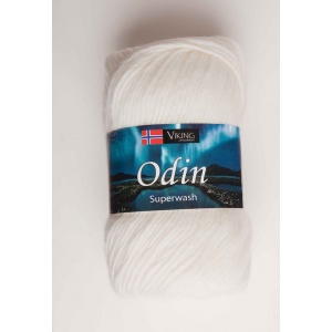 Viking garn Odin 100g Vit (800)