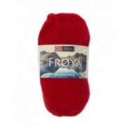 Viking garn Fröya 50g Röd (204)