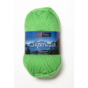 Viking garn Superwash 50g Neongrön (135)