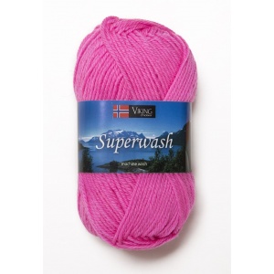 Viking garn Superwash 50g Neonrosa (175)