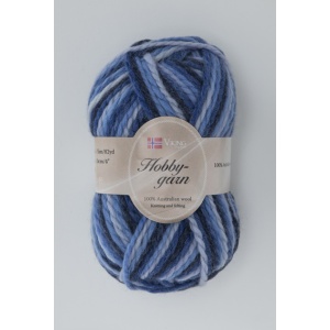 Viking garn Hobbygarn 50g Multi Blå (923)