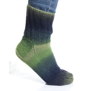 Viking garn Nordlys 100g Grön/blå/gul (930)