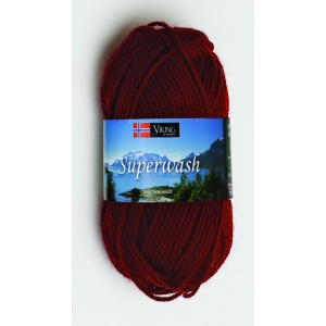 Viking garn Superwash 50g Burgundy (161)