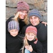 Stickmönster - Mössor till hela familjen