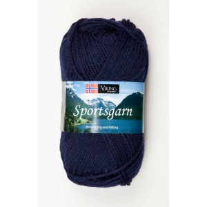 Viking garn Sportsgarn 50g Marin (126) SG